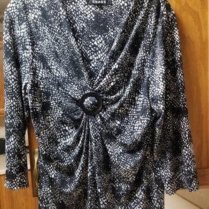 chaus womens top blouse size  L